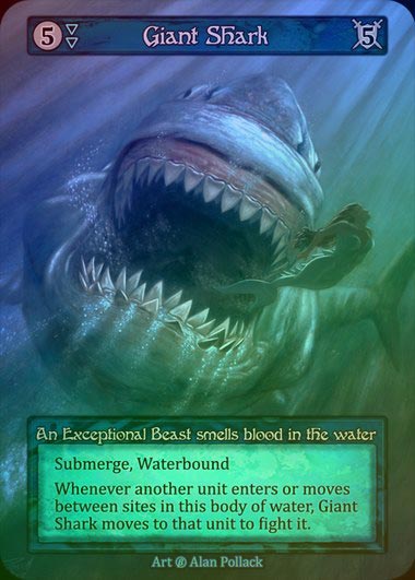 【FOIL】[Water] Giant Shark [beta-Exceptional]